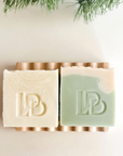 Botanical Soap Duo with Beechwood Soap Dish